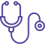 A purple check mark icon pointing to the right. The check mark has a slight curve and is placed centrally on a plain purple square background, symbolizing the trusted approval you'd expect from an experienced veterinarian.